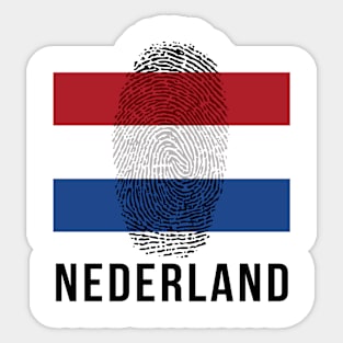 Netherlands Flag DNA Sticker